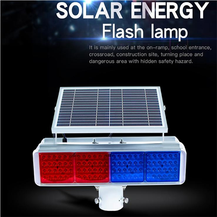 solar traffic flash lights