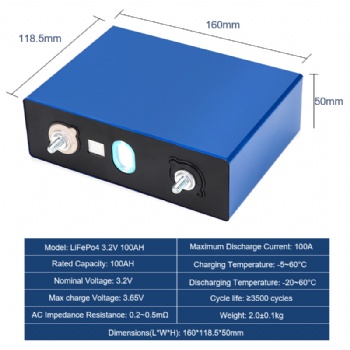 CALB prismatic lifepo4 3.2v 100ah