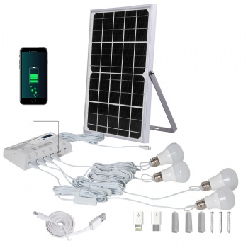 Portable Solar Power Lighting System Kit For Home