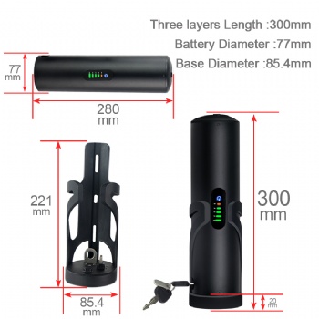 e bike Bottle Type Battery